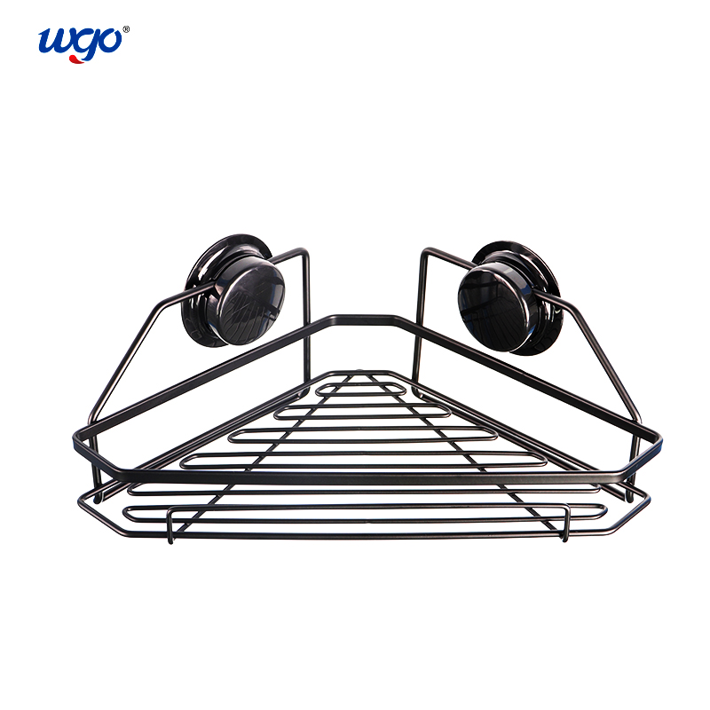 Stainless Steel Rust-free Washable Strongly Holding Power Bath Corner Shelf Suction