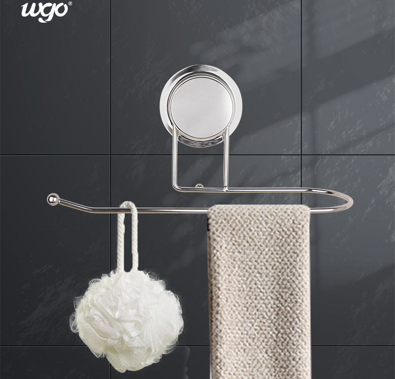 Self Adhesive Mounted Bathroom Holders Strongly Holding Power Suction Fixed Paper Towel Holder bathroom